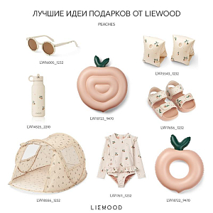 Детский купальник с длинным рукавом LIEWOOD "Sille Персики", песочный